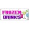 Signmission FROZEN DRINKS BANNER SIGN margarita slushies pina colada fruit drnks B-96 Frozen Drinks - alternate 1